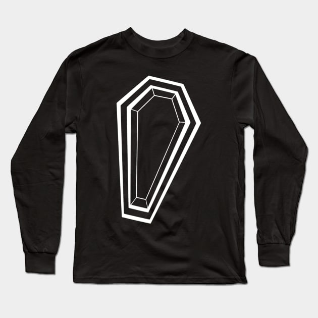 Coffin Long Sleeve T-Shirt by Raccoon.Trash